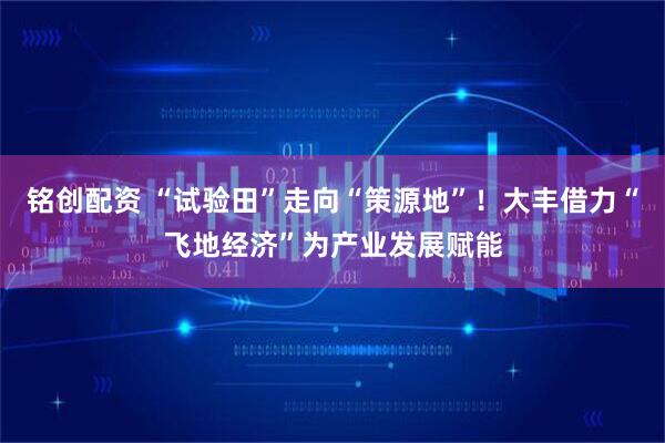 铭创配资 “试验田”走向“策源地”！大丰借力“飞地经济”为产业发展赋能