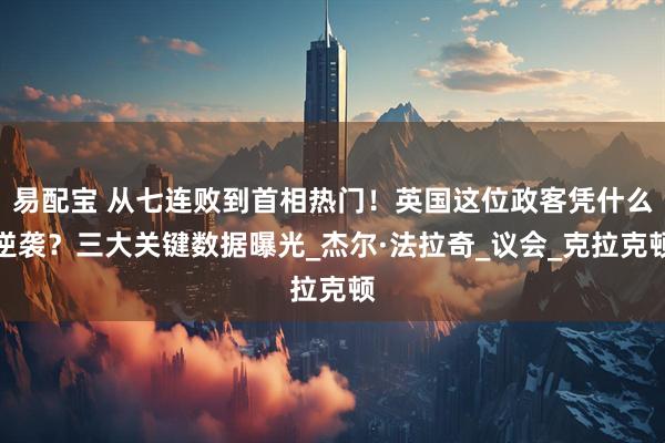易配宝 从七连败到首相热门！英国这位政客凭什么逆袭？三大关键数据曝光_杰尔·法拉奇_议会_克拉克顿